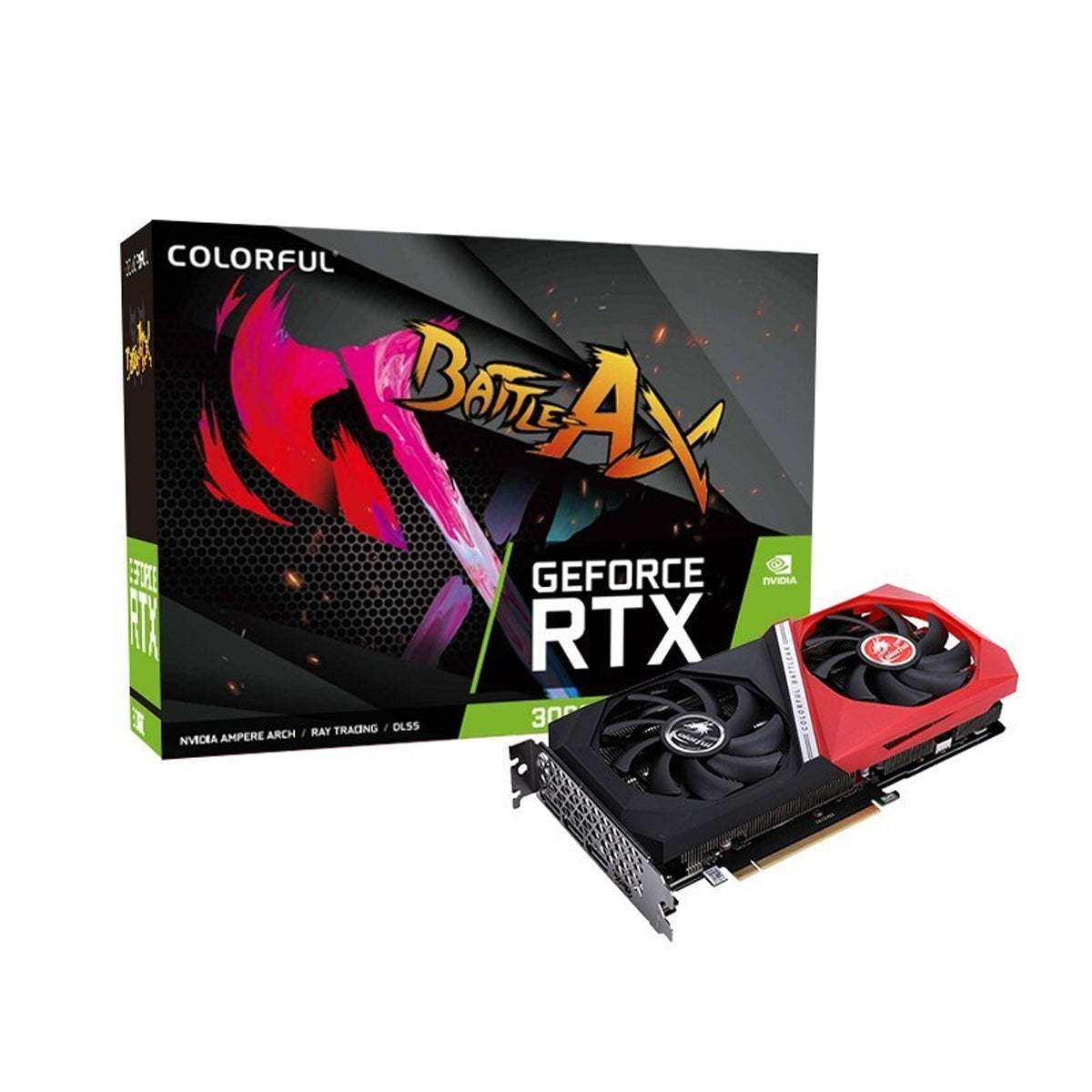 Colorful GeForce RTX 3060 Battle AX Duo 12GB V2-V GDDR6 Graphics Card