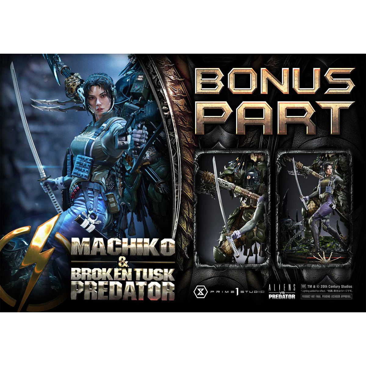 Ultimate Premium Masterline Aliens vs. Predator Machiko & Broken Tusk