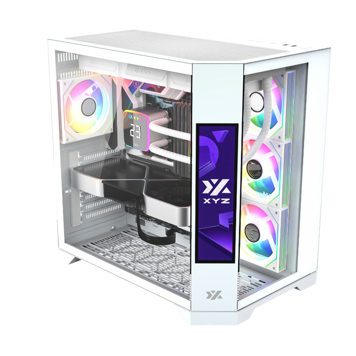 XYZ Neutron ATX 2D Glass Panoramic Tempered Glass PC Case