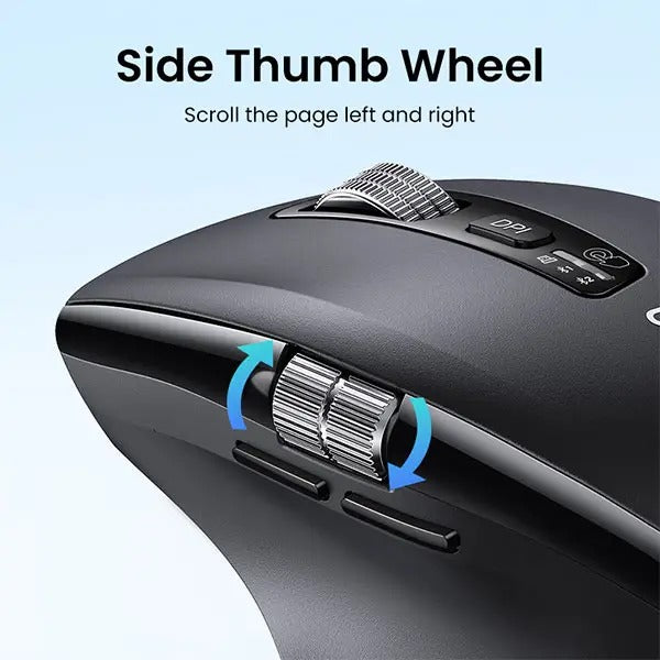 Ugreen Multi-Mode 5000DPI Wireless Mouse (Black) (M751/45792)