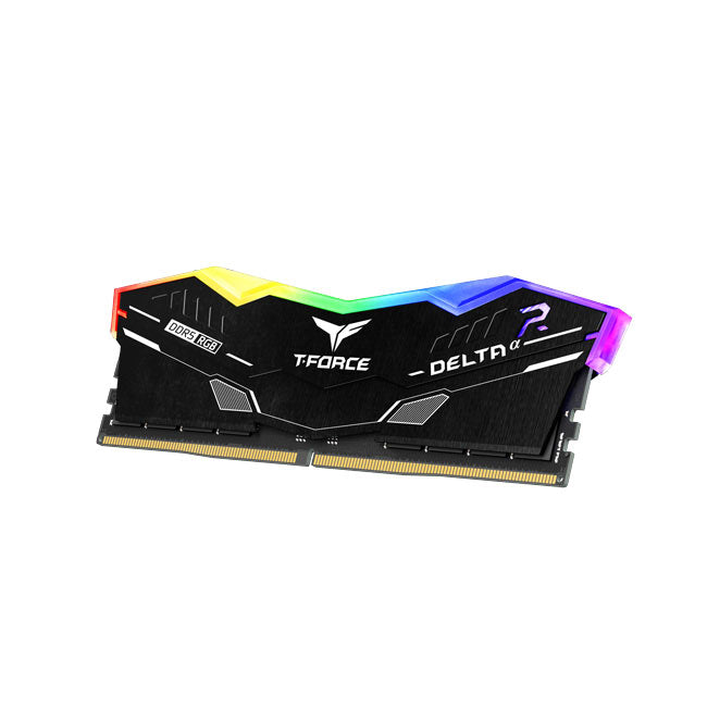 Teamgroup T-Force Delta ARGB 16GB (1x16GB) DDR5 Gaming Desktop Memory (Black)