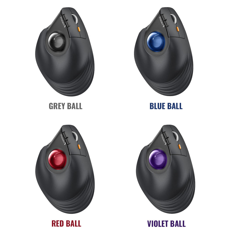 ProtoArc EM05 NL Ergonomic Vertical Wireless Trackball Mouse