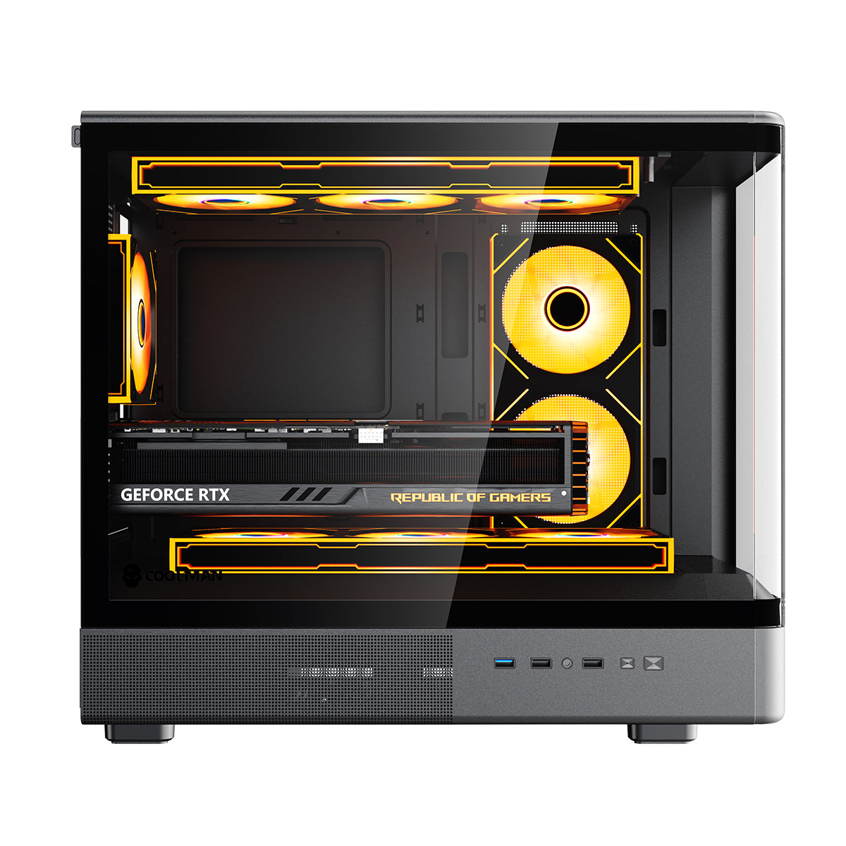 Coolman Astral M-ATX PC Case with Digital Screen Display
