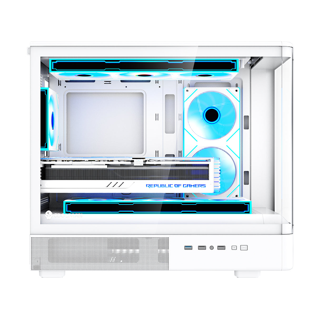 Coolman Astral M-ATX PC Case with Digital Screen Display