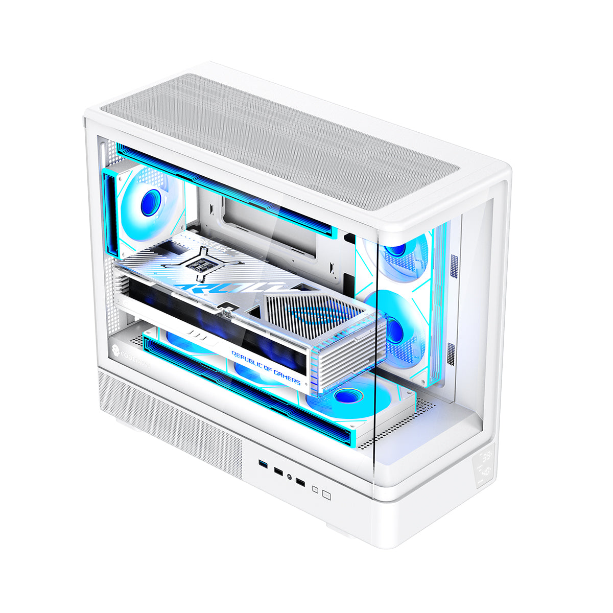 Coolman Astral M-ATX PC Case with Digital Screen Display