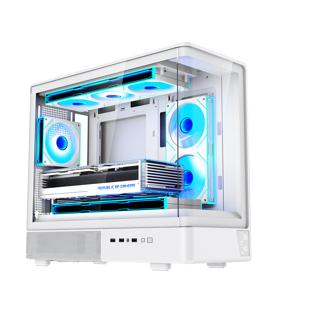Coolman Astral M-ATX PC Case with Digital Screen Display