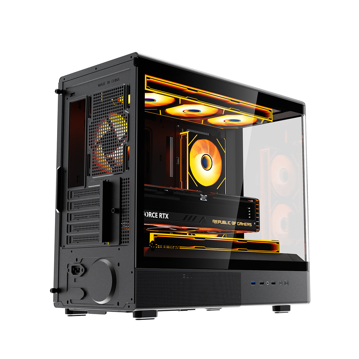 Coolman Astral M-ATX PC Case with Digital Screen Display