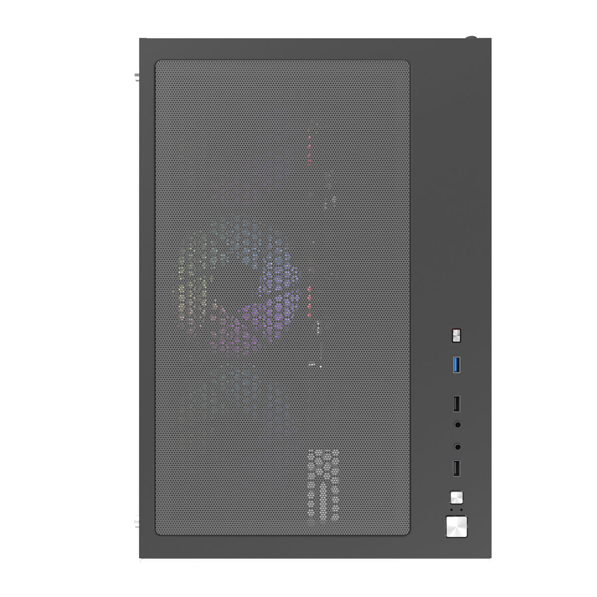 Darkflash C285P Tempered Glass Side Panel Dual Chamber ATX PC Case (Black)
