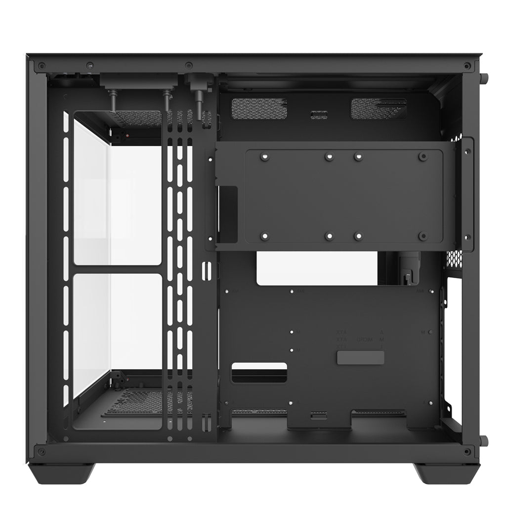 Darkflash C285P Tempered Glass Side Panel Dual Chamber ATX PC Case (Black)