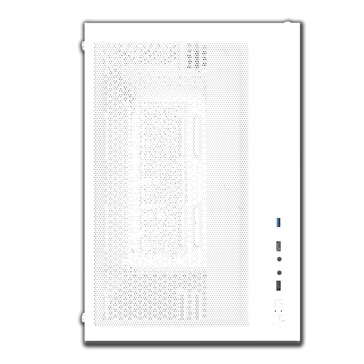 Darkflash C285P Tempered Glass Side Panel Dual Chamber ATX PC Case (White)