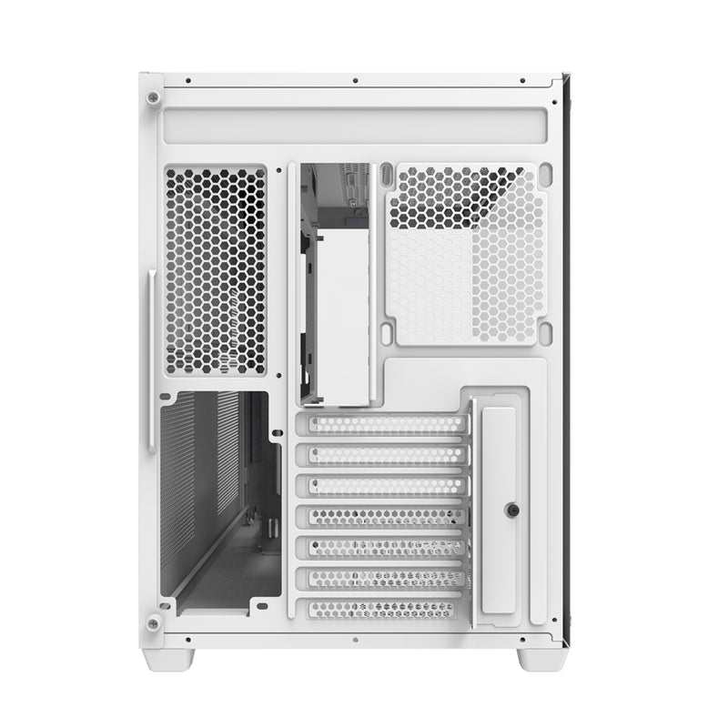 Darkflash C285P Tempered Glass Side Panel Dual Chamber ATX PC Case (White)