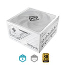 ASRock Steel Legend SL-1000GW 1000W 80+ Gold & Cybenetics Platinum ATX 3.1 PCIe 5.1 Full Modular Power Supply (White)