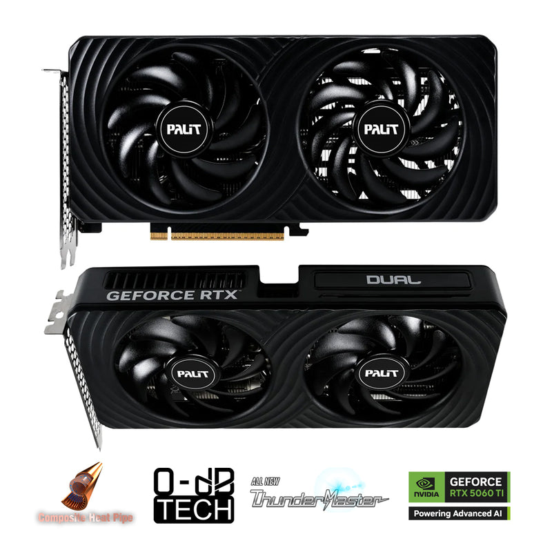 Palit GeForce RTX 5060 Ti Dual 8GB GDDR7 Graphics Card
