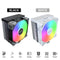 Montech NX400 ARGB Tower Type CPU Air Cooler (Black, White)