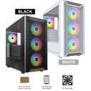 Montech XR Wood Mid-Tower TG Side Panel & Mesh Front with Wood Blends PC Case | DataBlitz