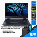 ACER Predator Helios 300 PH315-55-78LF Gaming Laptop (Abyssal Black) | 15.6" QHD | i7-12700H | 16GB DDR5 RAM | 1TB SSD | Predator Backpack 15.6 Blue | Gaming Chair LK-8103A