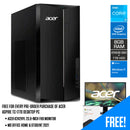 Acer Aspire TC-1770 13th Gen Desktop | i3-13100 | 8GB RAM | 256GB Solid-State Drive | 1TB Hard Drive| Intel UHD Graphics | Windows 11 Home | Ms Office H&S 2021 | Acer KA222Q HBI 21.5" FHD 100HZ Monitor