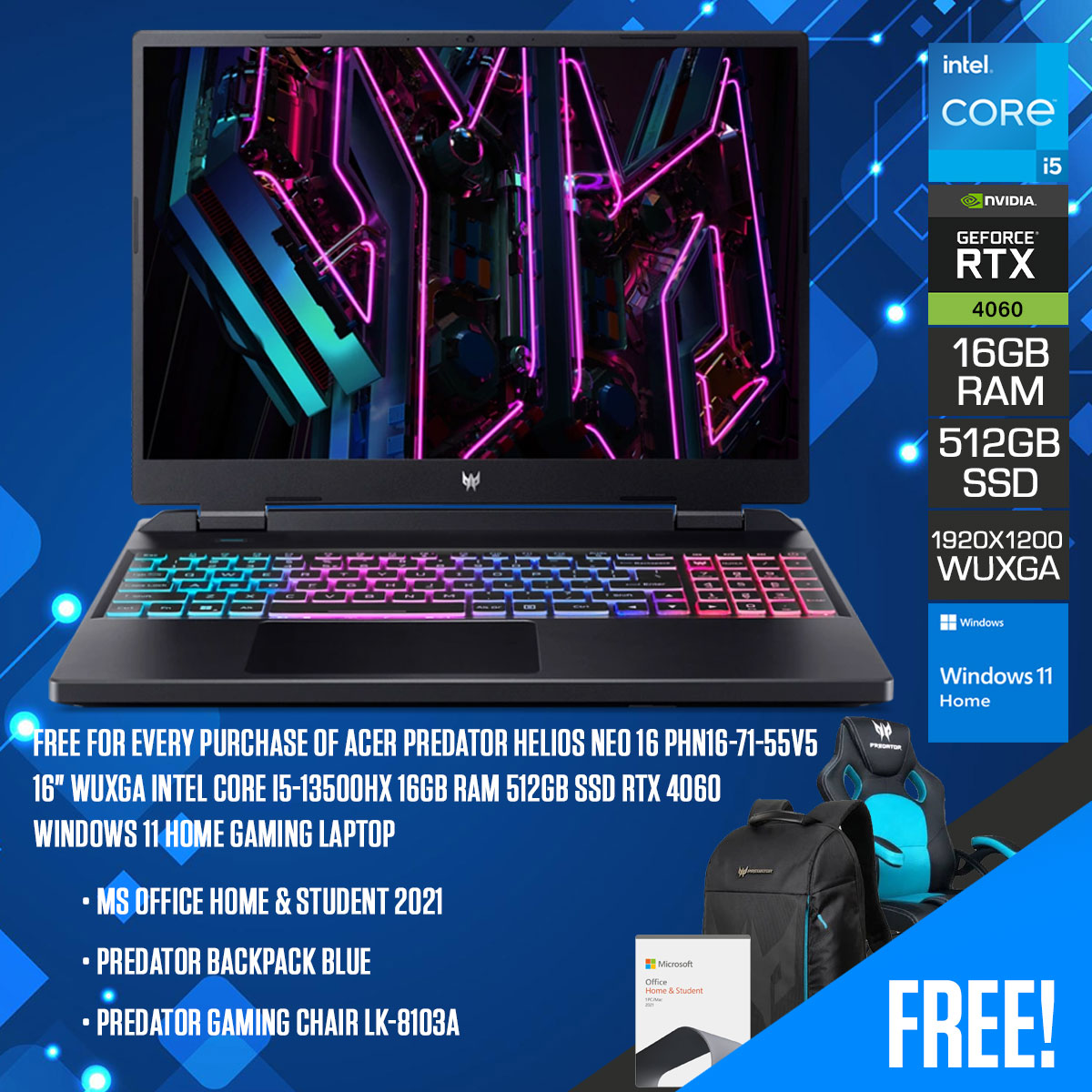 Acer Predator Helios Neo 16 PHN16-71-55V5 Gaming Laptop