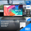 MSI Modern 14 F1MG-409PH Laptop (Platinum Gray) | 14" FHD (1920x1080) | Intel Core 7-150U | 16GB RAM | 1TB SSD | Intel Graphics | Windows 11 Home | MS Office Home 2021 | MSI Sleeve Bag_GP