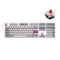 Ducky One 3 Mist Grey Hotswap Double Shot PBT Mechanical Keyboard (Cherry RGB Red) (DKON2108ST-RUSPDMIWHHC2)