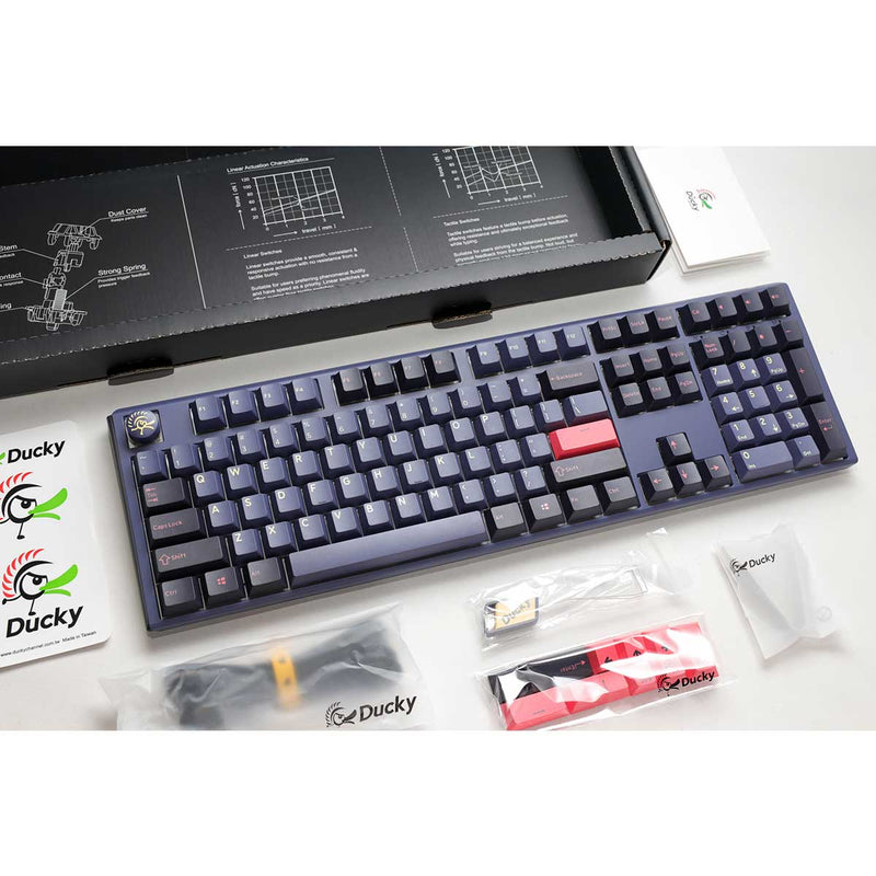 Ducky One 3 Cosmic Blue Hotswap Double Shot PBT Mechanical Keyboard