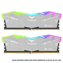 Teamgroup T-force Delta RGB ECO 64GB (2x32GB) DDR5 AMD EXPO 6000MHz CL38-46-46-76 1.35V Gaming Desktop Memory (Silver) (FF2D564G6000HC38GDC01)