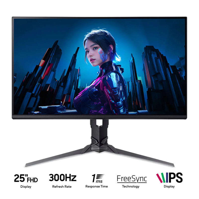 Acer Predator XB253Q FBMIIPRX 25" FHD (1920X1080) IPS 300HZ 1ms GTG HDR10 Gaming Monitor
