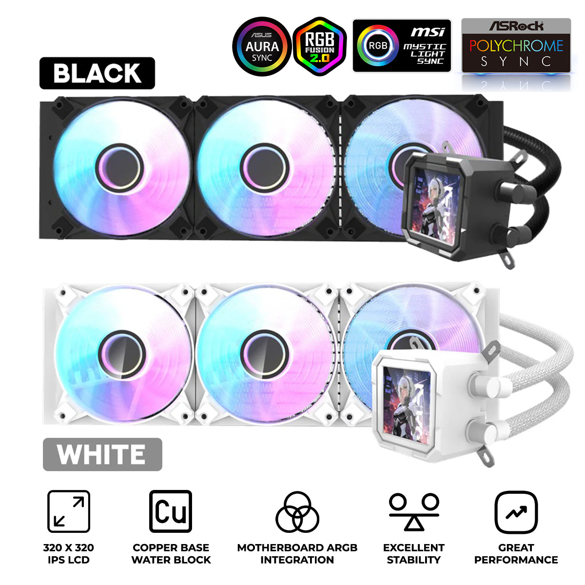 Dark Flash Rc360 Home All products DarkFlash Wave DV360S ARGB AIO 360mm ...