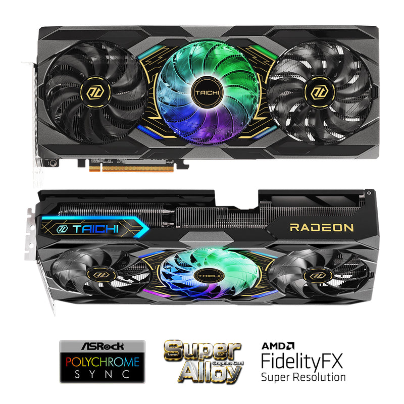 ASRock AMD Radeon RX 9070 XT Taichi OC 16GB GDDR6 Graphics Card