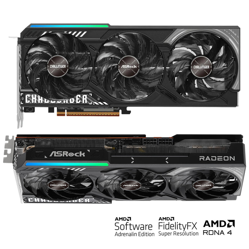 ASRock AMD Radeon RX 9070 Challenger 16GB Graphics Card