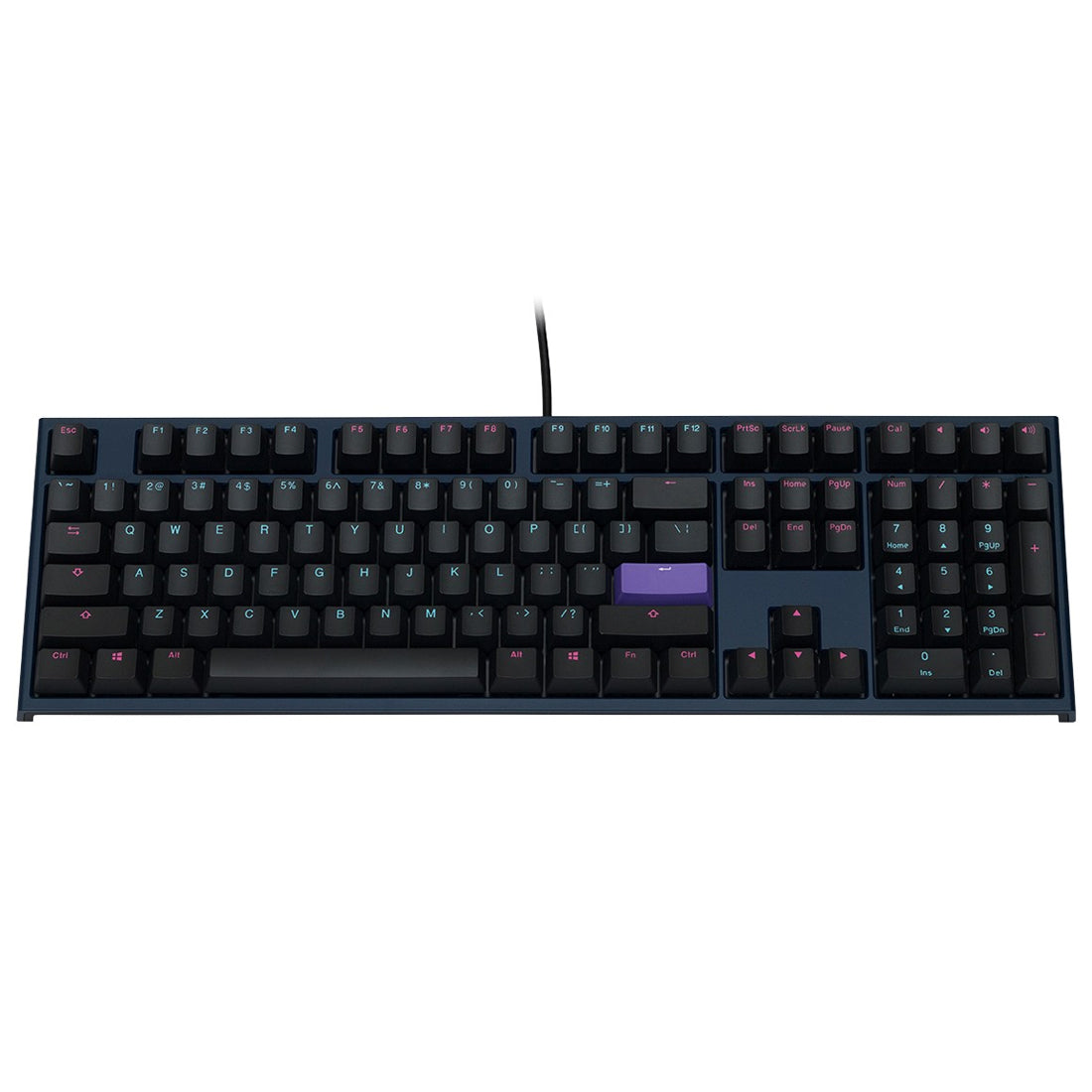 Ducky One 2 Midnight Double Shot PBT Mechanical Keyboard Cherry MX Blue (DKON1808-CUSPDAZBM)
