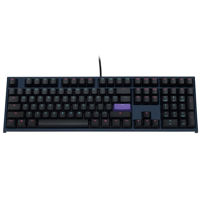 Ducky One 2 Midnight Double Shot PBT Mechanical Keyboard Cherry MX Blue (DKON1808-CUSPDAZBM)
