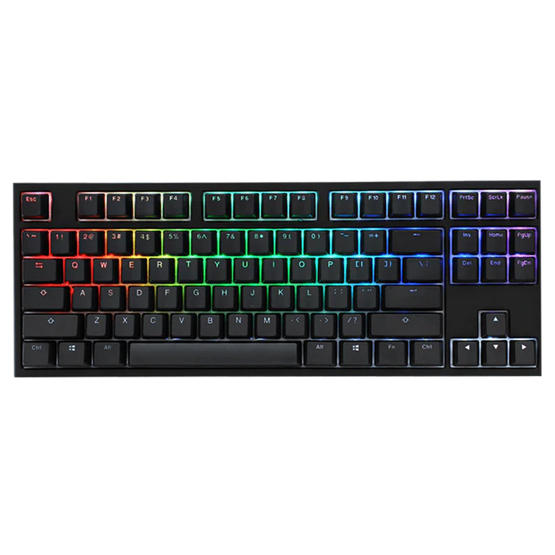 Ducky One 2 TKL RGB LED Double Shot PBT Mechanical Keyboard Cherry MX Blue (DKON1787ST-CUSPDAZT1)