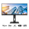 AOC US34P2C/71 34" WQHD (3440x1440) 75Hz 4ms GTG IPS Wide View Adaptive Sync Gaming Monitor (Black)