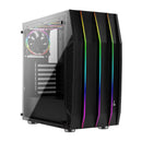 Aerocool Klaw-G-BK-V1 Tempered Glass RGB Mid-Tower Case (Black)