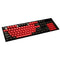 Taihao Double Shot PBT Keycaps Set For Cherry MX Switch (104-Keys) (Red/Black DS) (C02RD201)