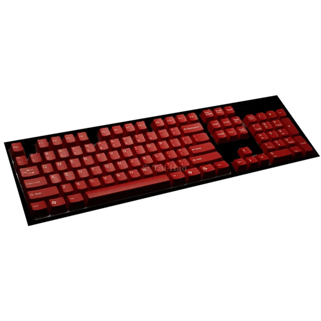 Taihao Double Shot ABS Keycaps Set For Cherry MX Switch (104-Keys) (Red) (C01RD101)