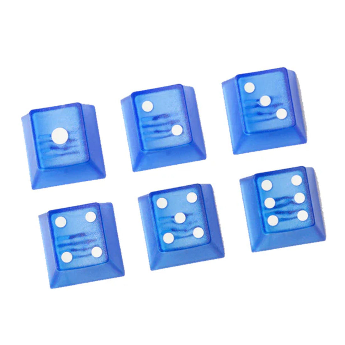 Taihao Double Shot ABS-CUBIC Novelty Backlit Keycaps Set For Cherry MX Switch (6-Keys) (Skyblue) (T01BU101)