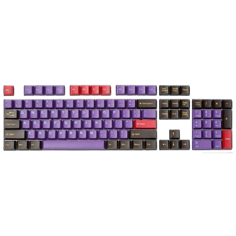 Taihao Double Shot ABS-CUBIC Keycaps Set For Cherry MX Switch (113-Keys) (Chocolate Factory) (T01PP301)