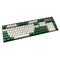 Taihao Double Shot ABS Keycaps Set For Cherry MX Switch (104-Keys) (White/Green Mixed) (C01WH205)