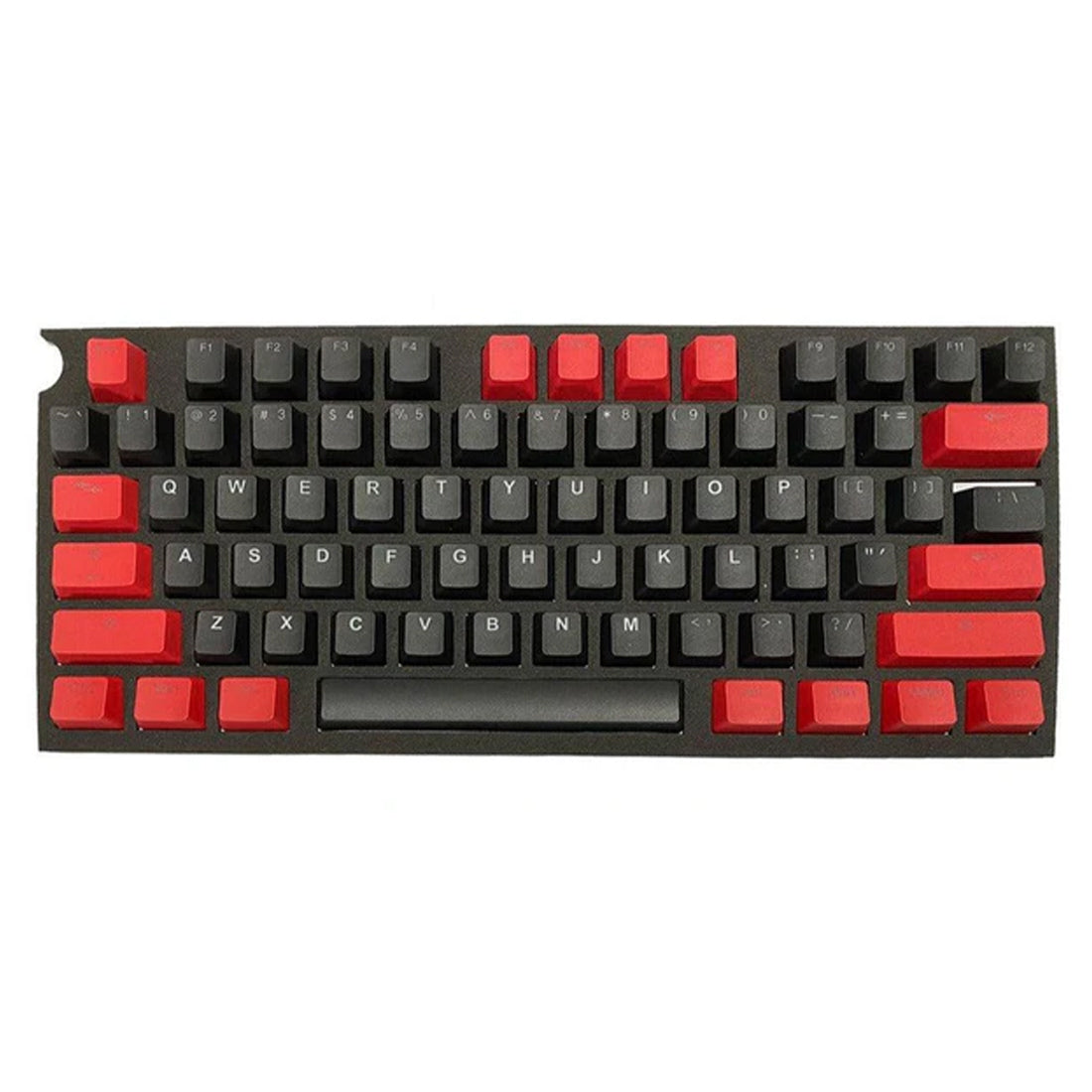 Taihao Double Shot PBT Backlit Keycaps Set For Cherry MX Switch (117-Keys) (Red/Black) (C22BK203)