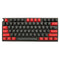 Taihao Double Shot PBT Backlit Keycaps Set For Cherry MX Switch (117-Keys) (Red/Black) (C22BK203)