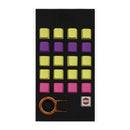 Taihao Rubber Double Shot Backlit Gaming Keycaps Set For Cherry MX Switch Type (20-Keys) (Blank Keys) (Neon Yellow Purple Pink)