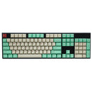 Taihao Double Shot ABS-CUBIC Keycaps Set For Cherry MX Switch (111-Keys) (Juke Box Mint/Beige) (T01JB201)
