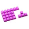 Taihao Rubber Double Shot Backlit Gaming Keycaps Set For Cherry MX Switch Type (22-Keys) (Neon Purple Mystery)
