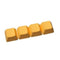 Taihao Rubber Double Shot Backlit Gaming ZXCV Keycaps Set (4-Keys) (Neon Orange)