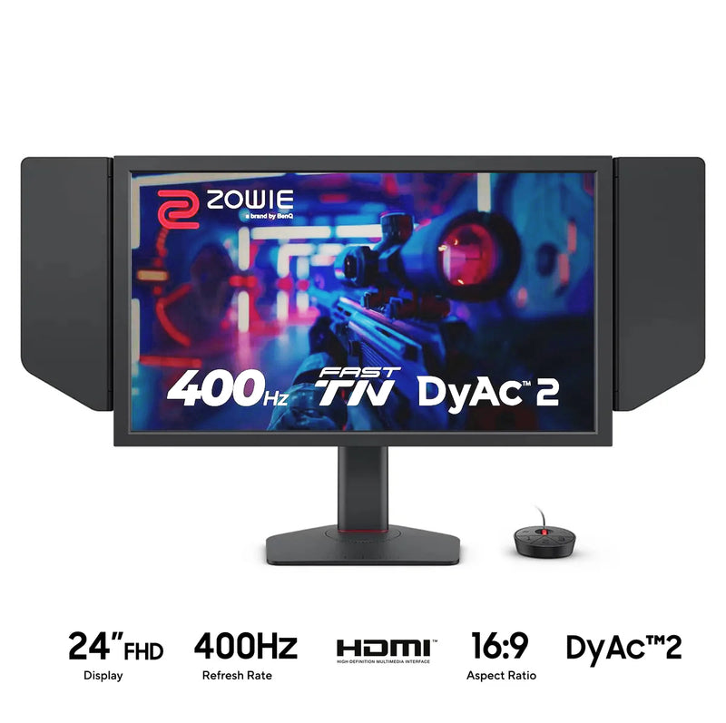 BenQ Zowie XL2566X+ 24" (1920x1080) 400HZ TN DYAC2 Gaming Monitor For Esports (Grey)