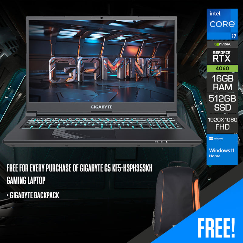 Gigabyte G5 KF5-H3PH353KH Gaming Laptop 