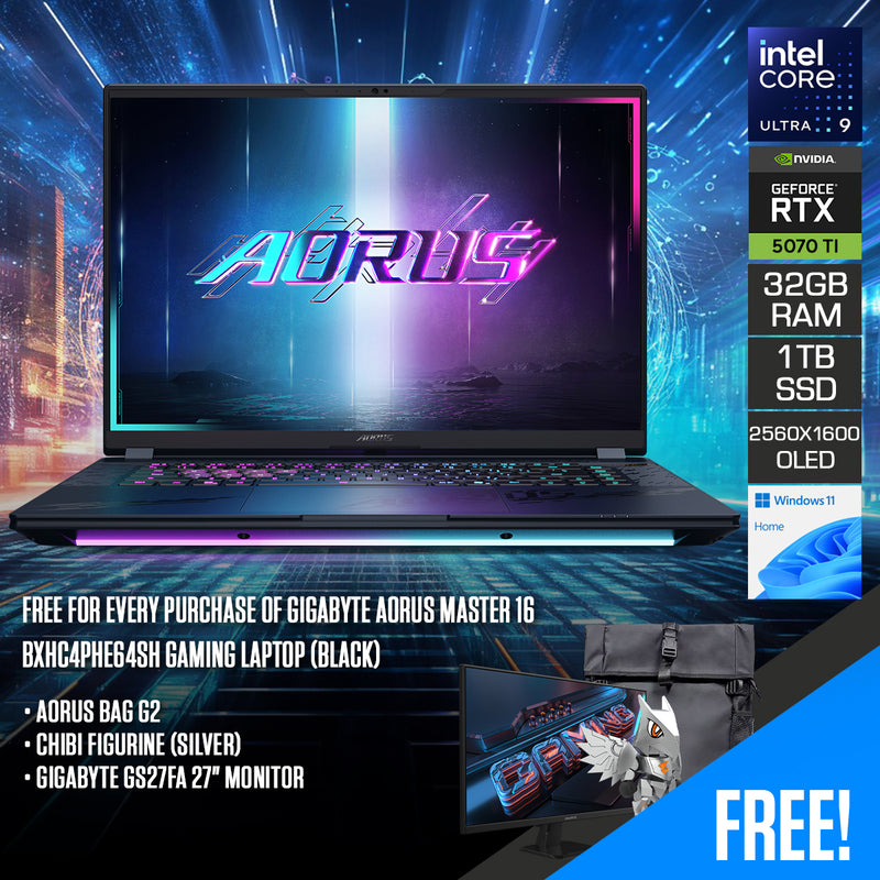 Gigabyte Aorus Master 16 BXHC4PHE64SH Gaming Laptop | Datablitz
