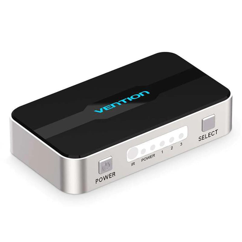 Vention 3-in-1 Out HDMI Switcher (Gray Aluminum Alloy Type, Blue Aluminum Alloy Type)
